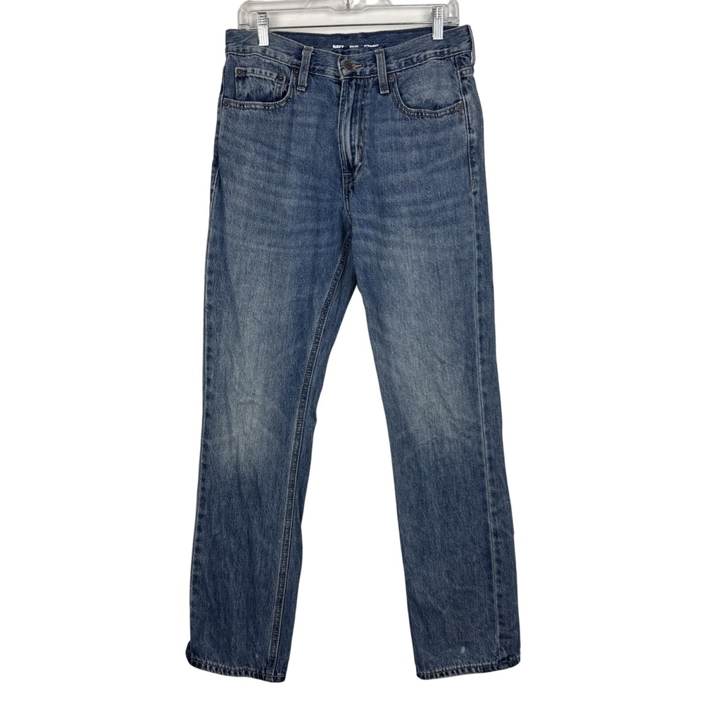 Old Navy Jeans Mens 30x32 Blue Straight Fit Medium Wash Faded Comfort Casual